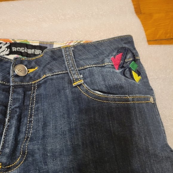 Womens Rocawear dark wash straight leg Jeans Size 9 - Picture 6 of 13